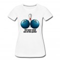 Women's Funny Bowling Humor Get Your Mind Out The Gutter T-Shirt