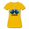 Women's Funny Bowling Humor Get Your Mind Out The Gutter T-Shirt