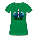 Women's Funny Bowling Humor Get Your Mind Out The Gutter T-Shirt