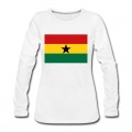 Women's Ghana Flag Long T-Shirt