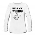 Women's hes my weirdo Long T-Shirt