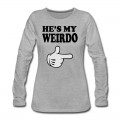 Women's hes my weirdo Long T-Shirt