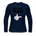 Women's hes my weirdo Long T-Shirt