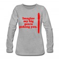 Women's Imagine: Big Red Pen is Long T-Shirt