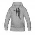 Women's Lacrosse Player Typography Hoodie