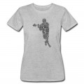 Women's Lacrosse Player Typography T-Shirt