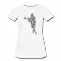 Women's Lacrosse Player Typography T-Shirt