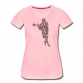 Women's Lacrosse Player Typography T-Shirt