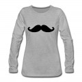 Women's Movember Moustache Long T-Shirt