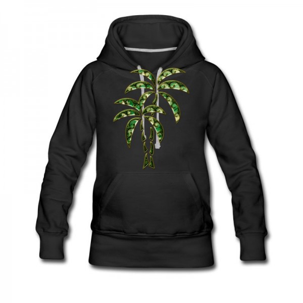 Women's Palm Tree / Tattoo Style / DD / Hoodie