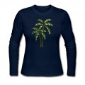 Women's Palm Tree / Tattoo Style / DD / Long T-Shirt