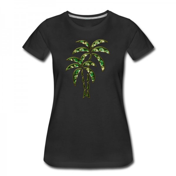 Women's Palm Tree / Tattoo Style / DD / T-Shirt