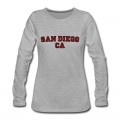 Women's San Diego CA College Long T-Shirt