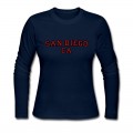 Women's San Diego CA College Long T-Shirt