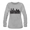 Women's San Diego Skyline Long T-Shirt