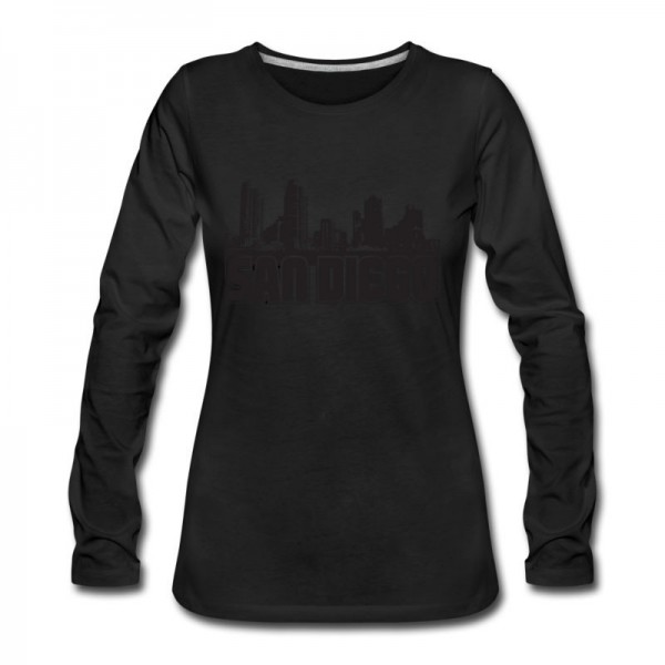 Women's San Diego Skyline Long T-Shirt