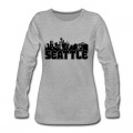 Women's Seattle Skyline Long T-Shirt