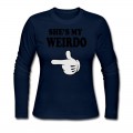 Women's shes my weirdo Long T-Shirt