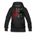 Women's Stencil Police - Street Art Pepper Spray Cop heart Hoodie