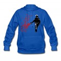 Women's Stencil Police - Street Art Pepper Spray Cop heart Hoodie