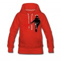 Women's Stencil Police - Street Art Pepper Spray Cop heart Hoodie