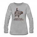 Women's The Possum Posse Guy On a Buffalo- Mauled Hoodies Long T-Shirt