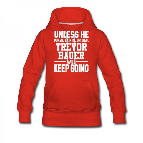 Women's Trevor Bauer Keeps On Going Unless Arizona Baseball Hoodie