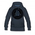 Women's Valknut, Wotan's Knot, Runes, Odin, Walhalla Hoodie