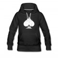 Women's White Used Ace of Spade Hoodie