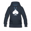 Women's White Used Ace of Spade Hoodie