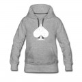 Women's White Used Ace of Spade Hoodie