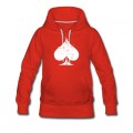 Women's White Used Ace of Spade Hoodie