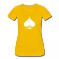 Women's White Used Ace of Spade T-Shirt