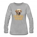 Women's Yellow Lab Faithful Friend Long T-Shirt